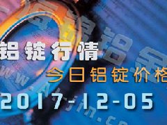 鋁錠行情：12月5日長江各地區鋁錠價格市場行情